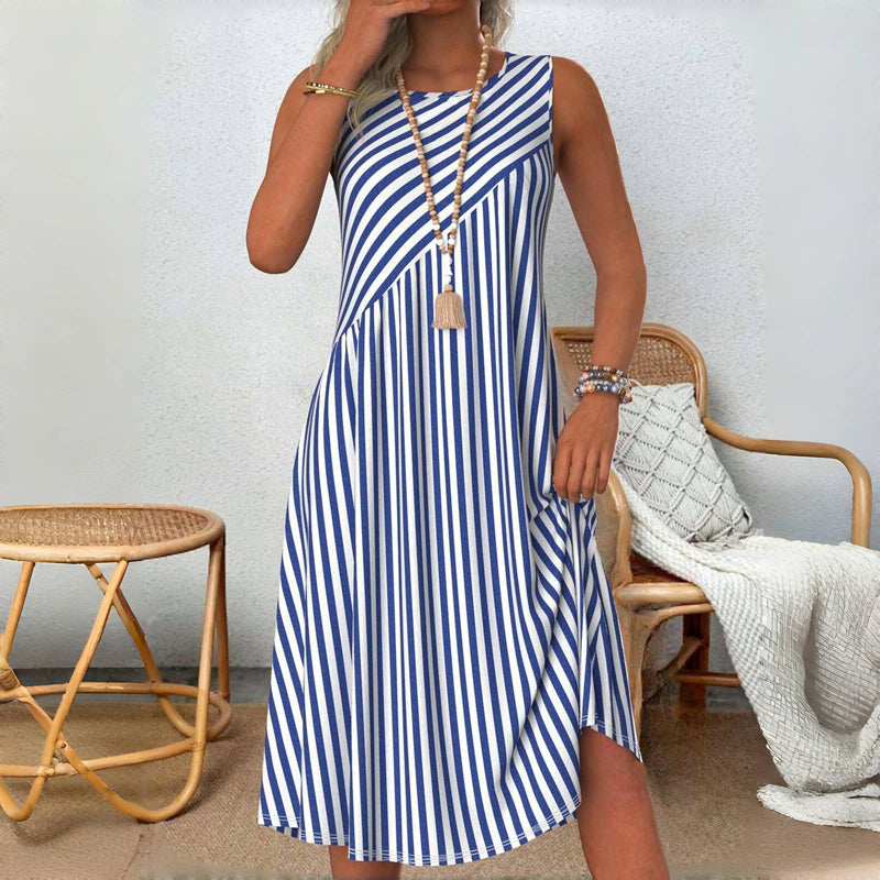 Heidi | Sleeveless Striped Summer Dress