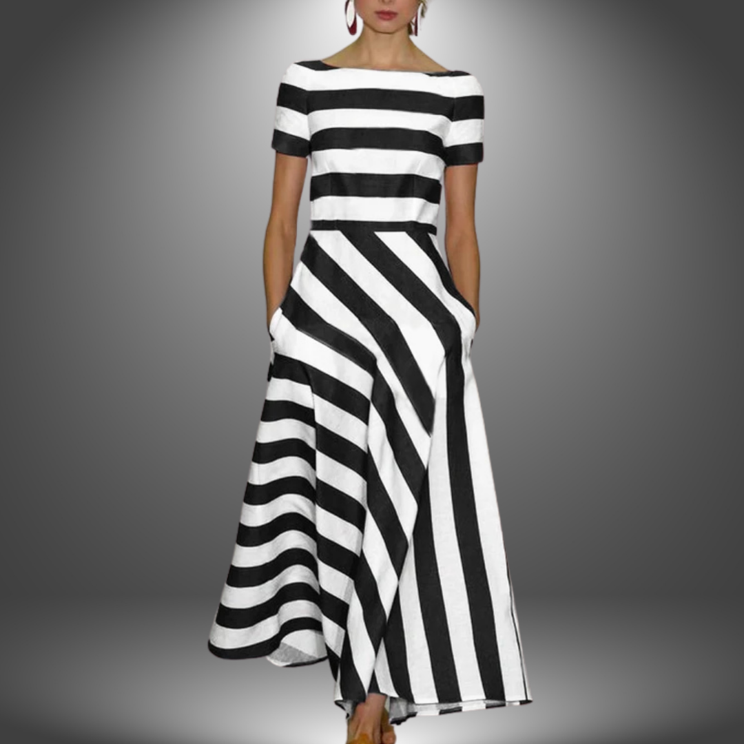 Beth | Elegant Stripe Maxi