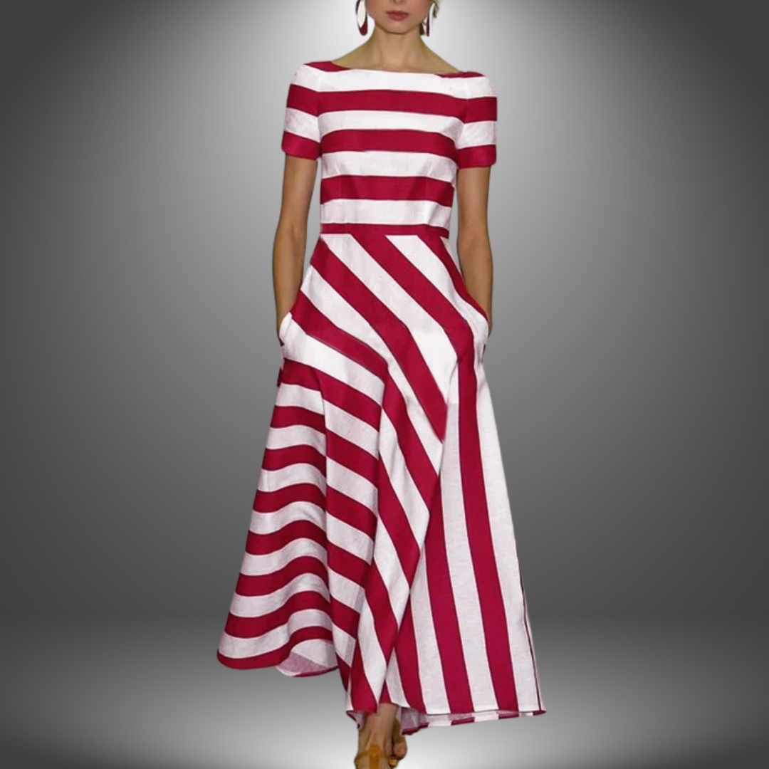 Beth | Elegant Stripe Maxi