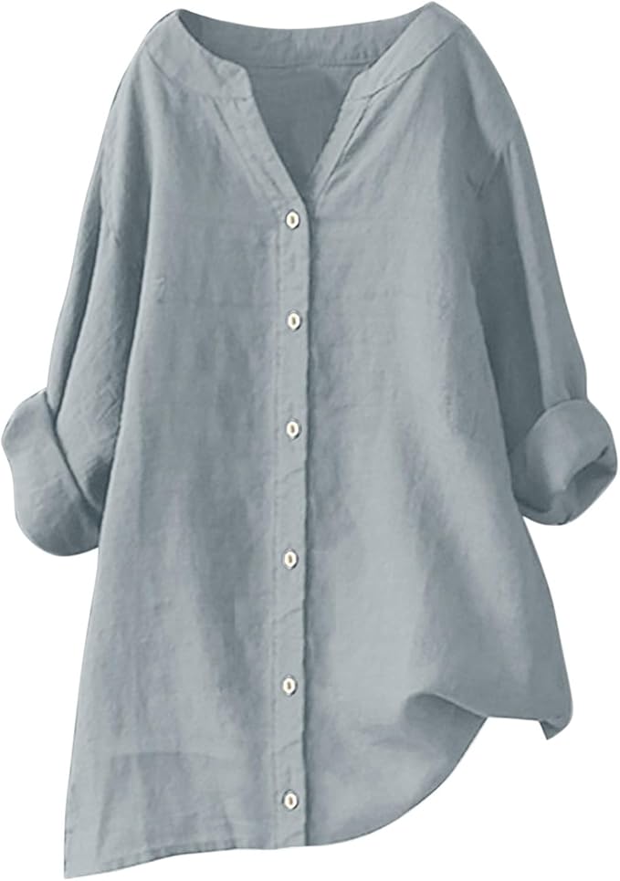 Aava™ | Lightweight Cotton-Linen Blend Shirt with a Relaxed Summer Vibe